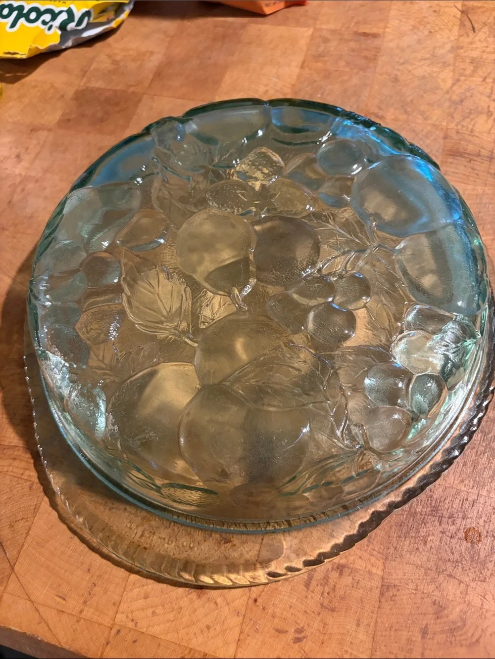 Vintage Libbey Orchard Fruit Casserole Dish
